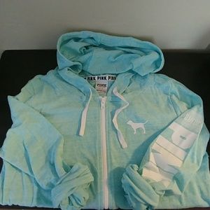 PINK lightweight zip-up